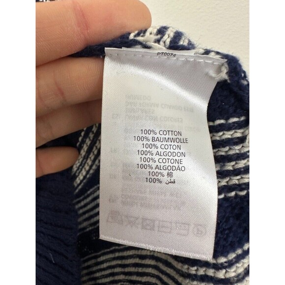 GANT RUGGER The Slubber Sweater Navy Striped Knit Nautical Fisherman Men's XS - Picture 6 of 8